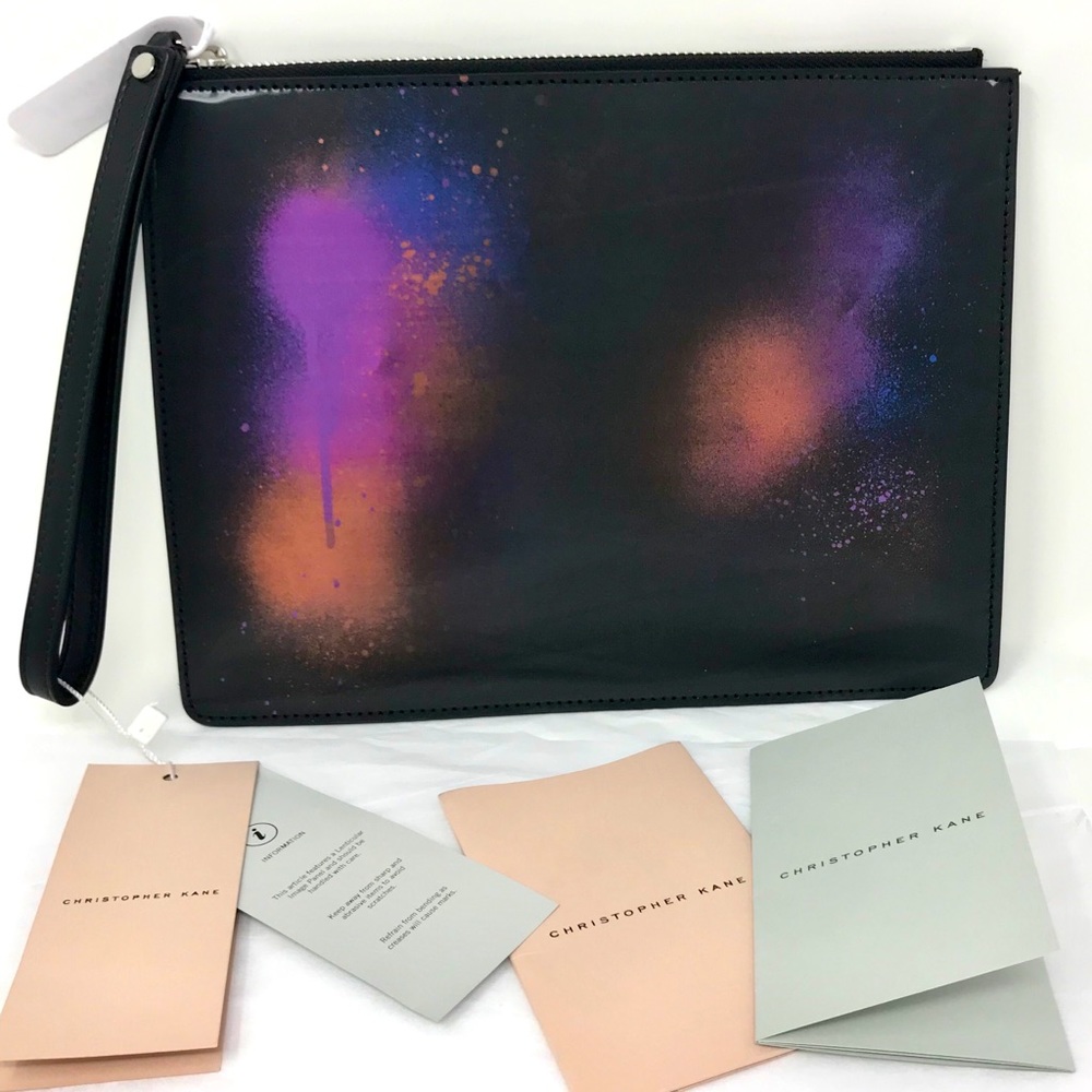 Christopher Kane Spray Paint Lenticular Clutch NWT